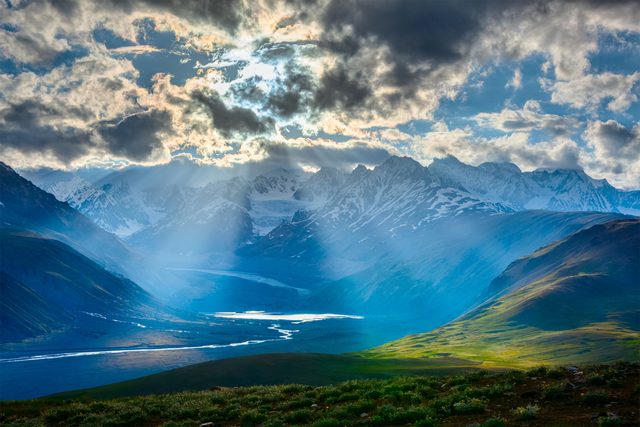 Alaska mountain landscape representing property division in divorce proceedings