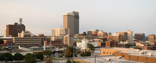 Downtown Little Rock Arkansas skyline view representing Arkansas DIY divorce filing resources