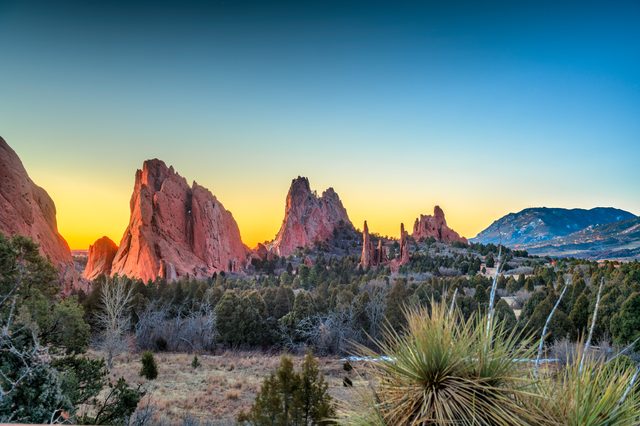 Garden of the Gods landscape in Colorado Springs representing Colorado divorce self-help resources