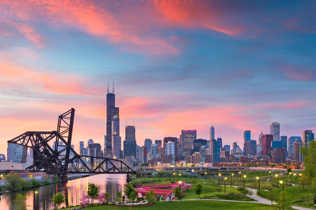 Chicago skyline and park representing non-marital property protection in Illinois divorce