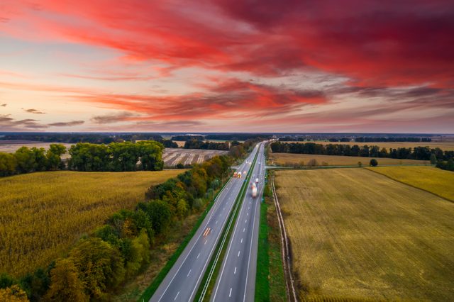 Indiana countryside highway representing DIY divorce filing options