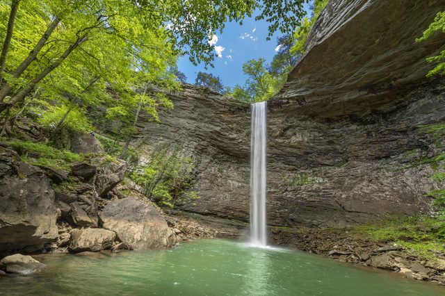 Scenic waterfall landscape representing Kentucky divorce property division