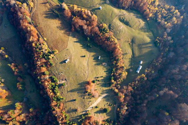 Beautiful autumn foliage in Kentucky mountains representing divorce journey
