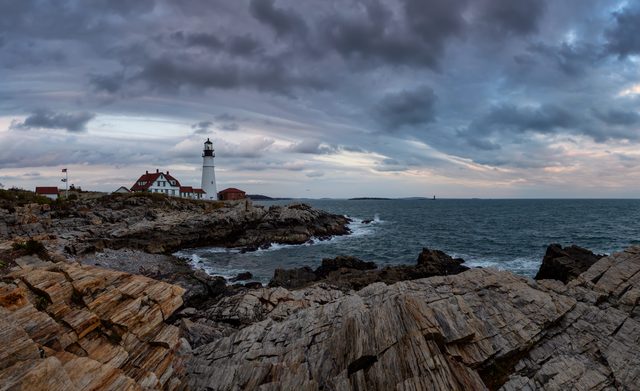 Portland Head Light in Maine representing spousal support and alimony laws in the Pine Tree State