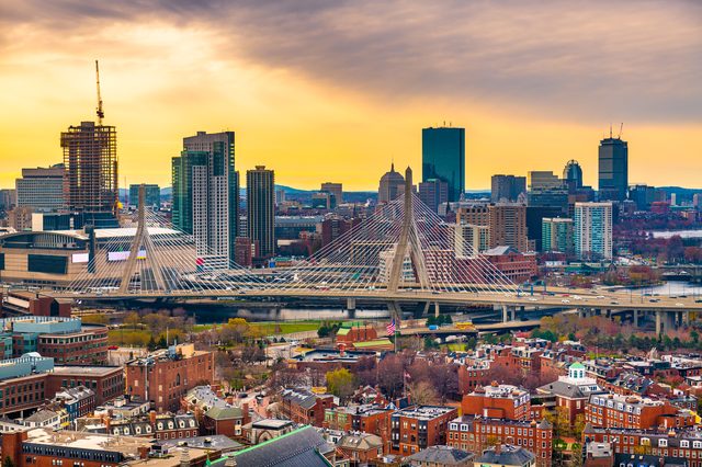 Boston Massachusetts skyline representing divorce pathways