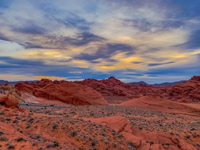 Valley of Fire sunset landscape representing Nevada DIY divorce filing resources