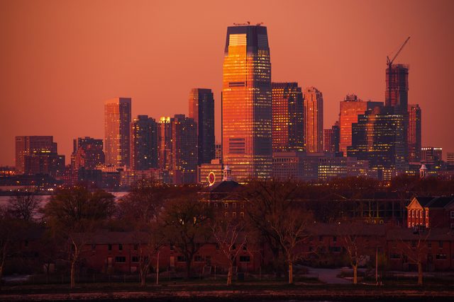 Jersey City skyline representing fresh starts in divorce