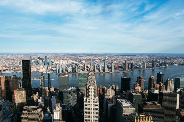 New York cityscape representing spousal maintenance and divorce financial planning