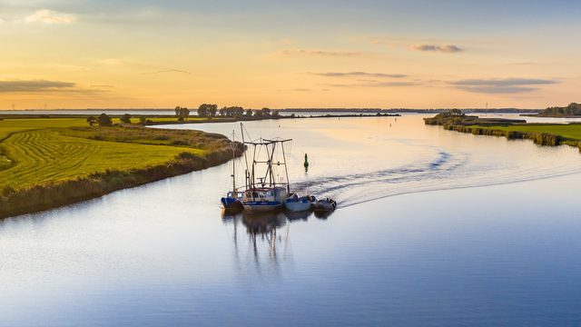 Aerial view of South Carolina river at sunset representing divorce journey