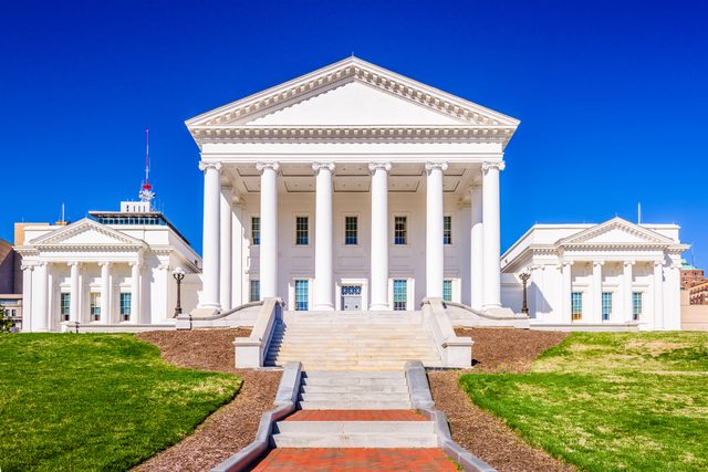 Virginia State Capitol building representing DIY divorce filing resources and self-help options